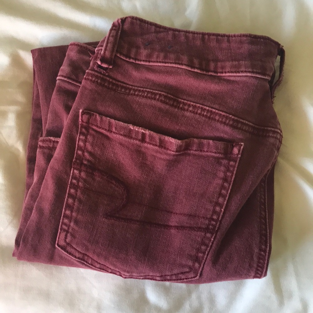 Red jeans